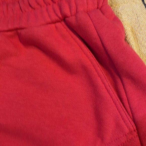 Daily Practice Red Cotton Blends, Draw String Shorts. - Picture 5 of 12